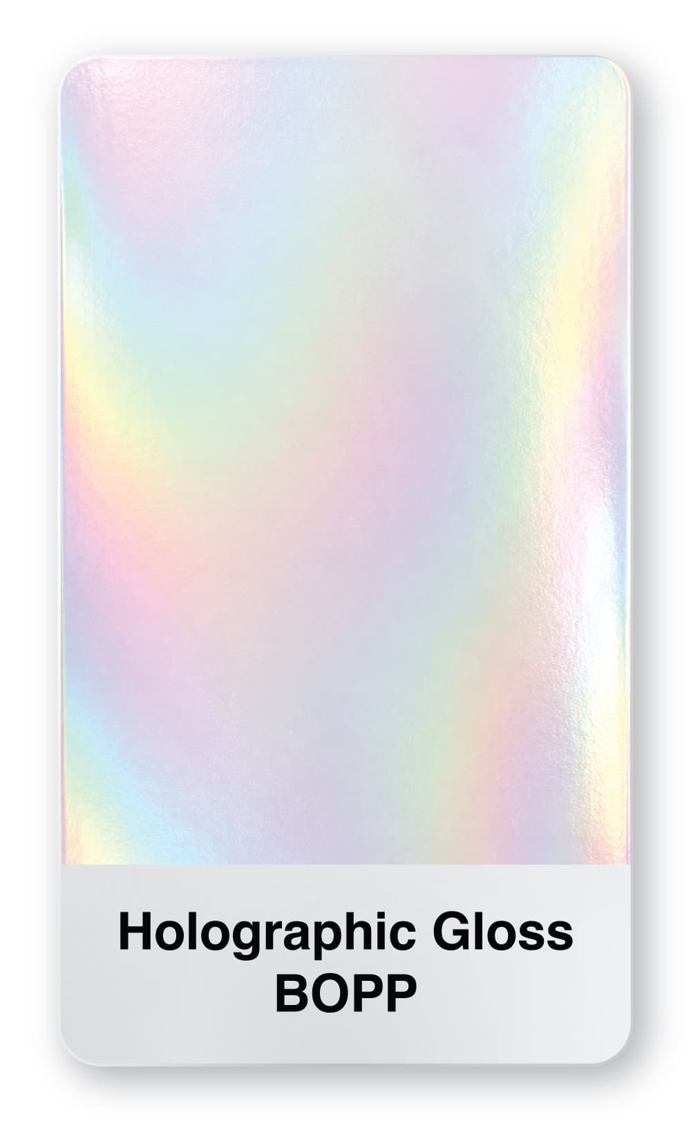 Holographic Gloss BOPP material sample