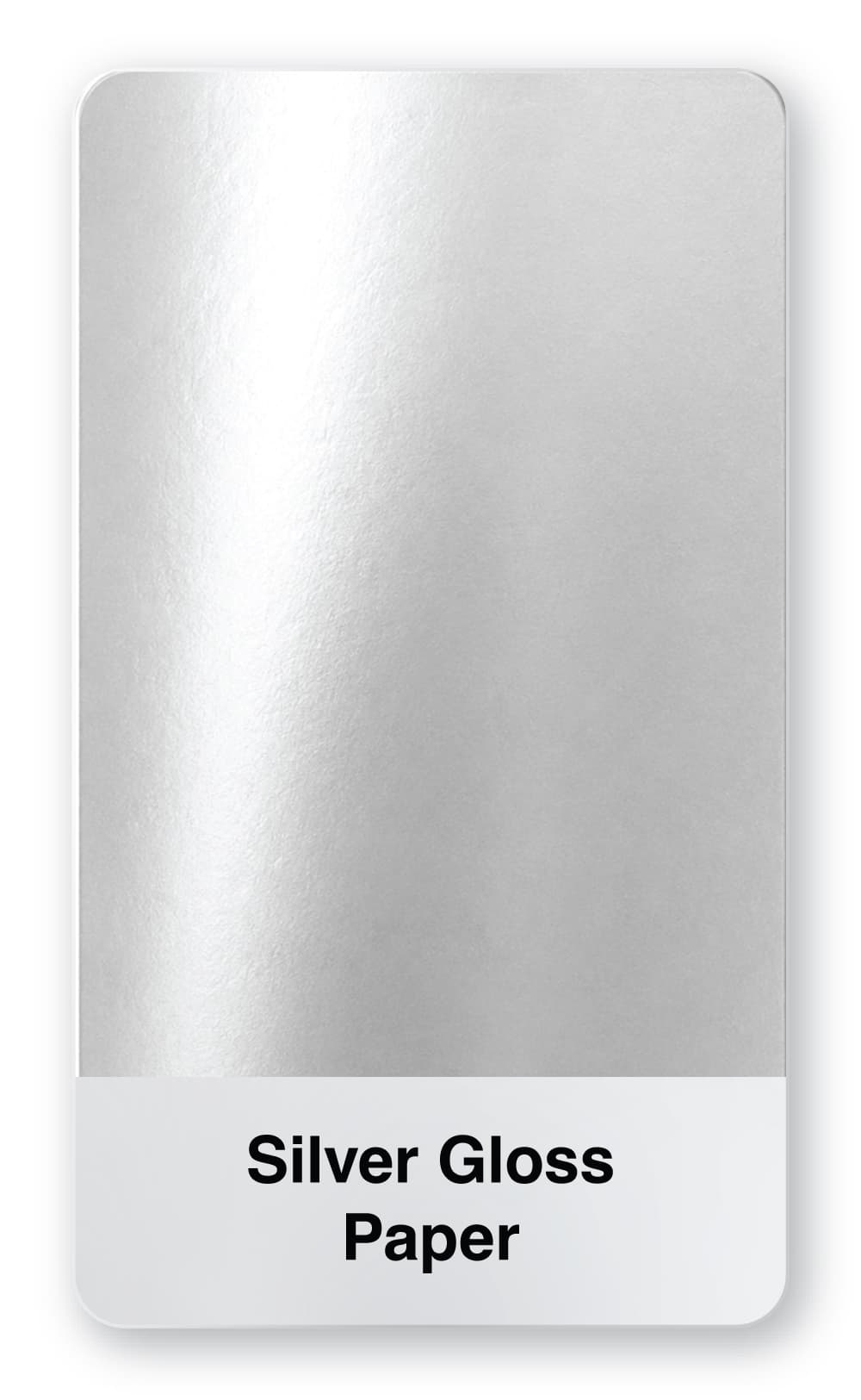Silver Gloss Paper material sample